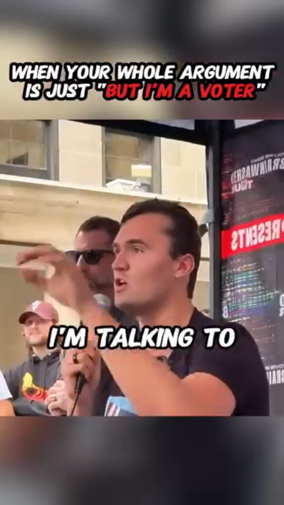 Charlie Kirk political dialogue