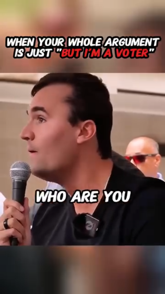 Charlie Kirk speaking freely