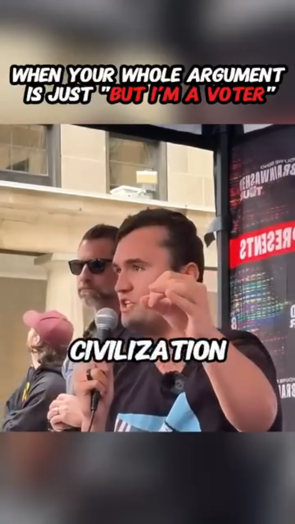 Charlie Kirk responsibility message