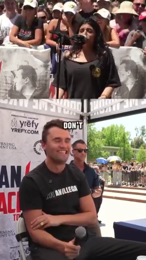 Charlie Kirk speech debate