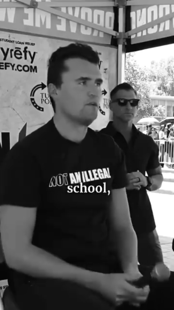 Charlie Kirk political campus discussion