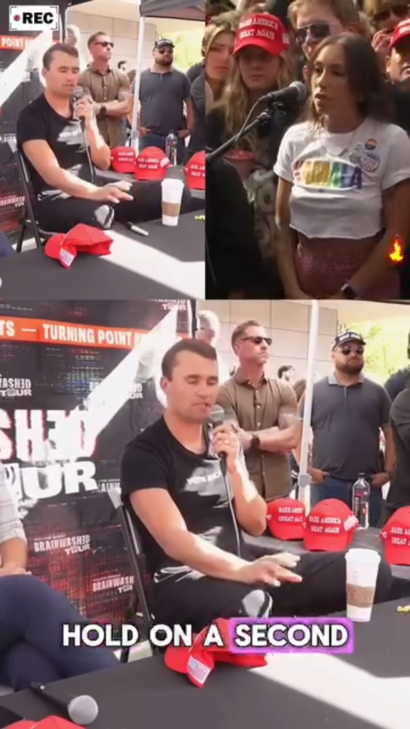 Charlie Kirk public questioning