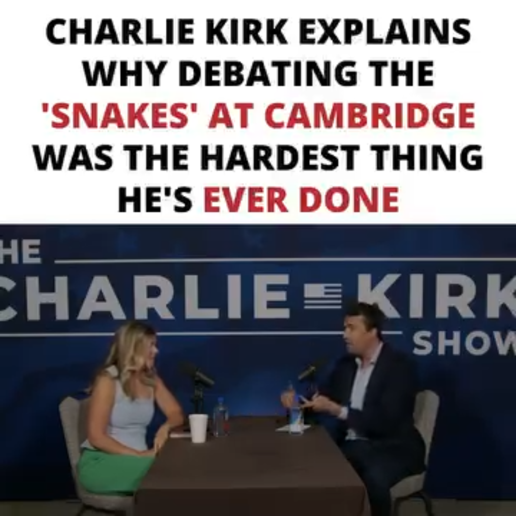 Charlie Kirk Cambridge speech challenge