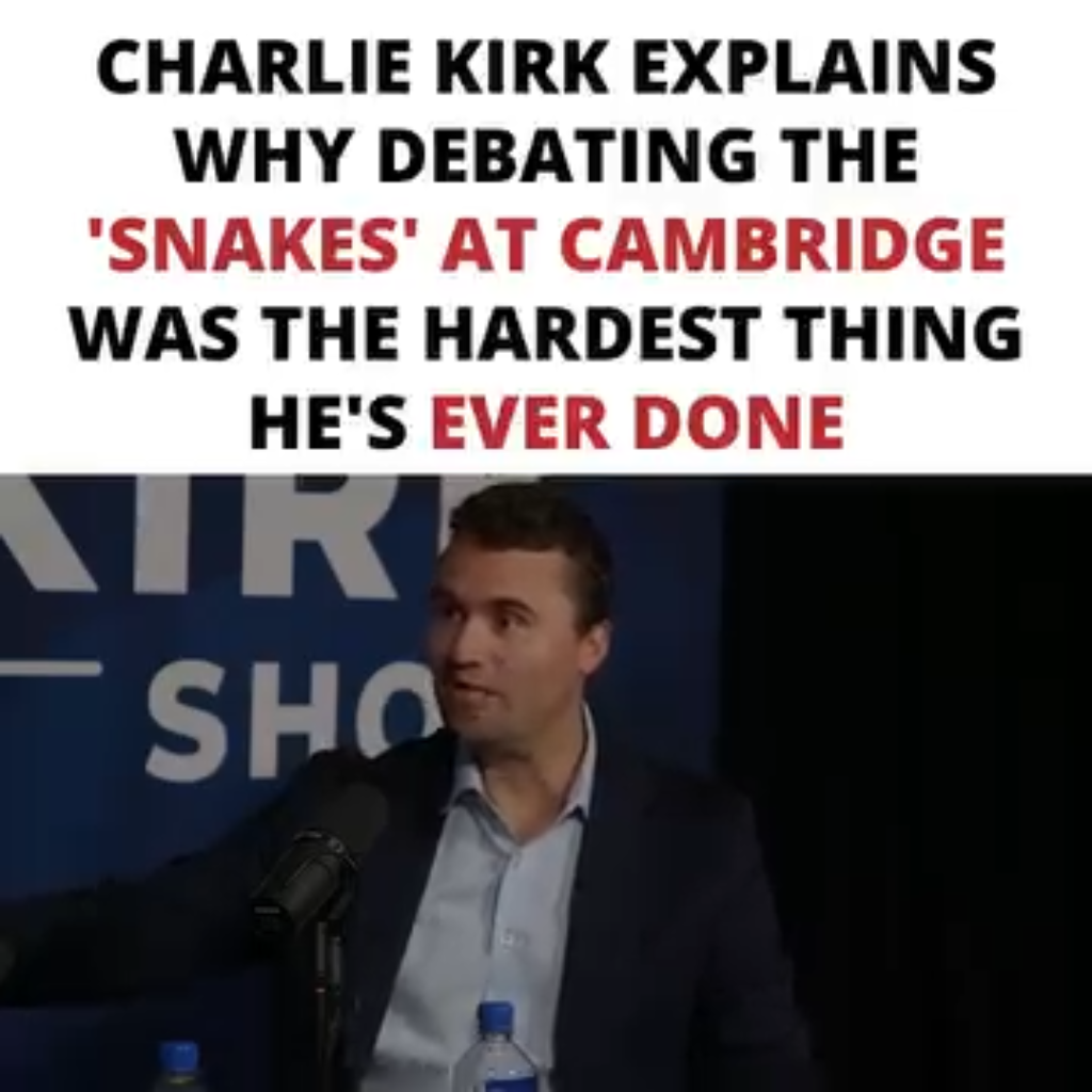 Charlie Kirk Cambridge cultural tension