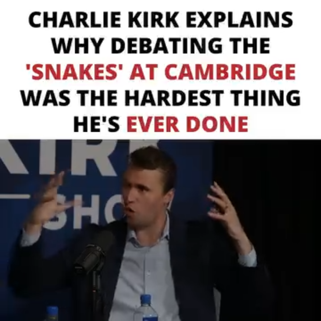 Charlie Kirk Cambridge debate ambush