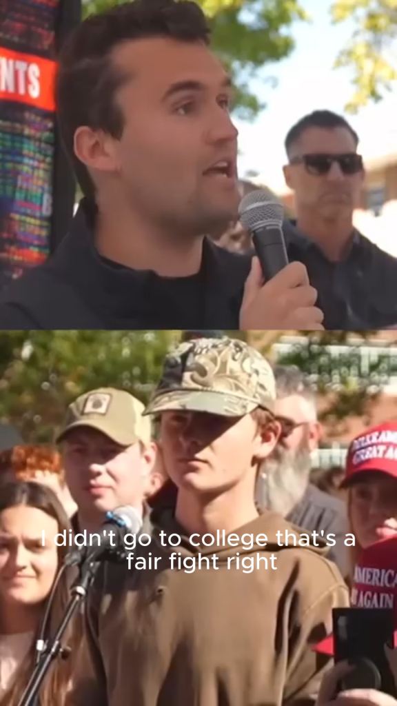Roses and candle tribute at the US Embassy in London in memory of Charlie Kirk, symbolizing freedom from God not from government – Shades of Romeo mission."